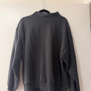 American Eagle Outfitters Black Mock Neck Sweatshirt